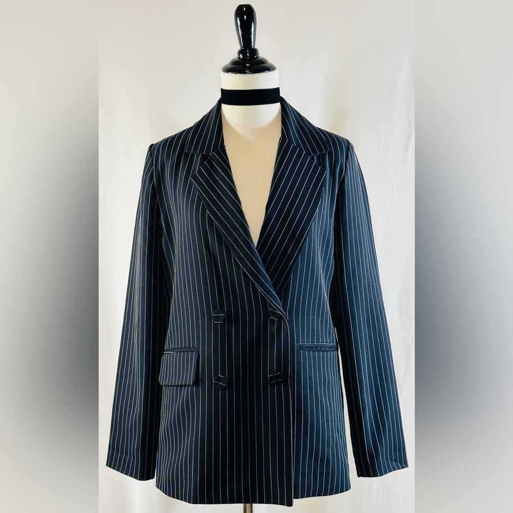 Korean Brand Pinstripe Blazer